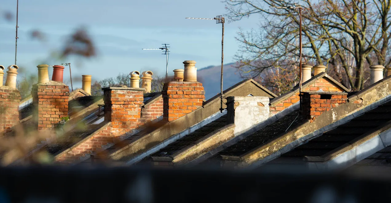 Residential rooftops representing quality rental homes